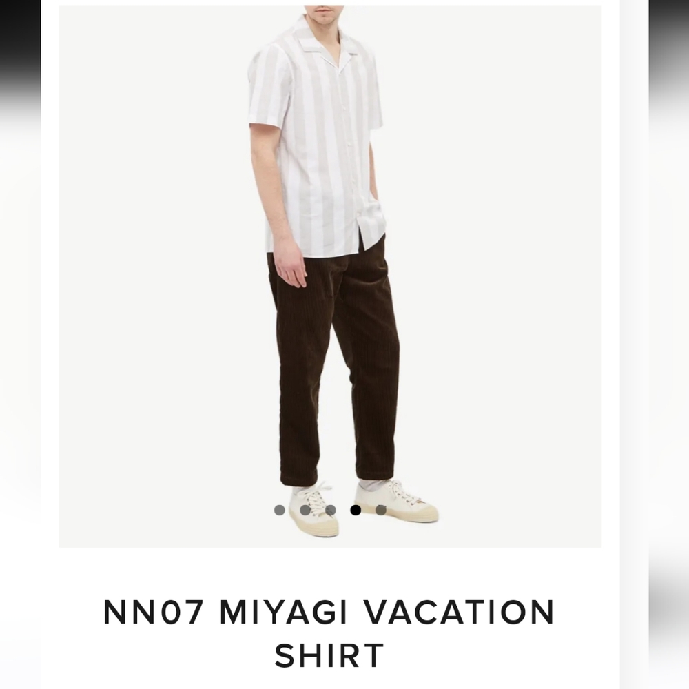 NN07 MIYAGI VACATION SHIRT size L NWOT